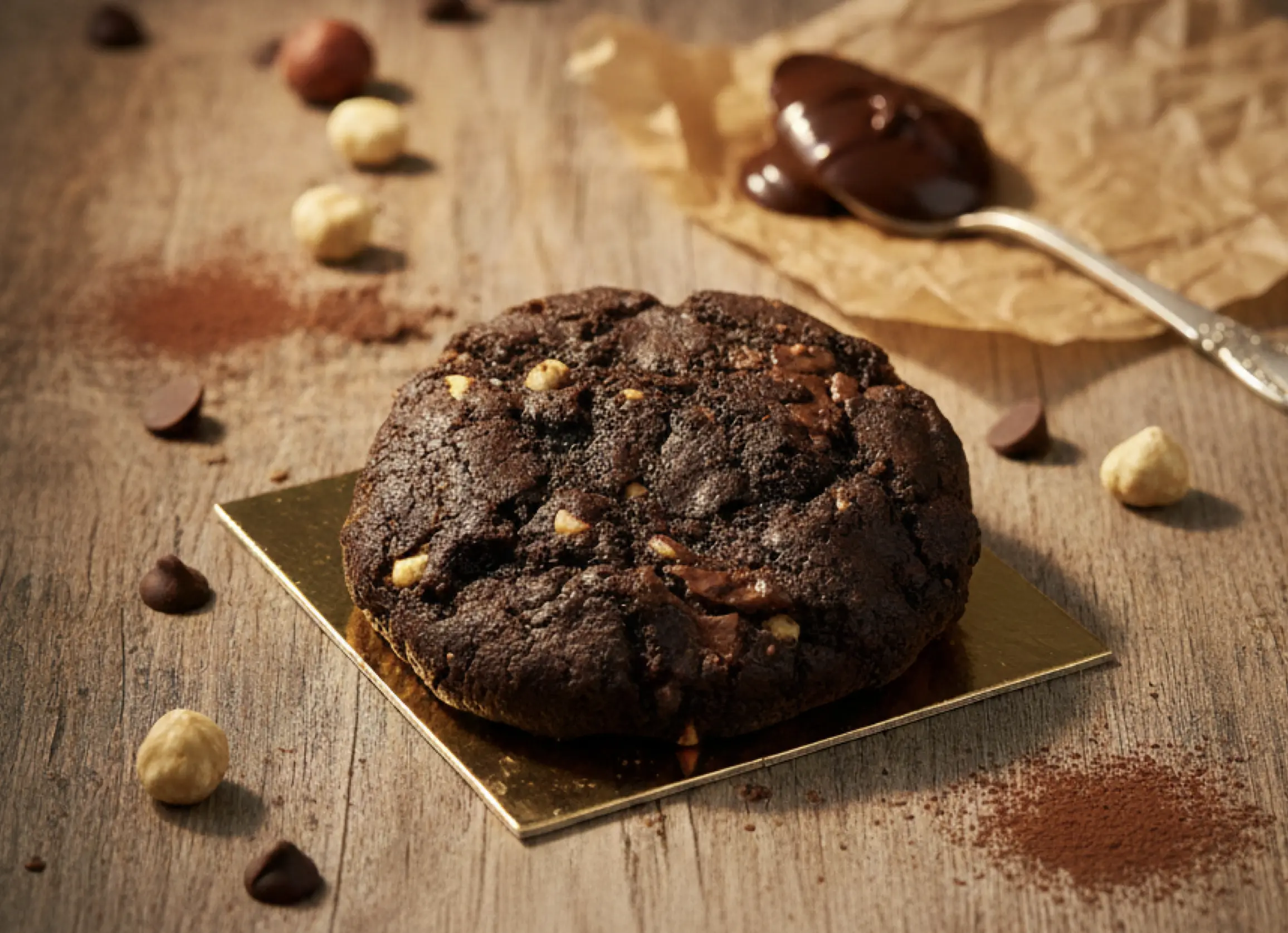 Gastronomy Express Triple Chocolate Cookie - Üç çeşit Belçika çikolatalı ve gerçek tereyağlı artisan dev kurabiye